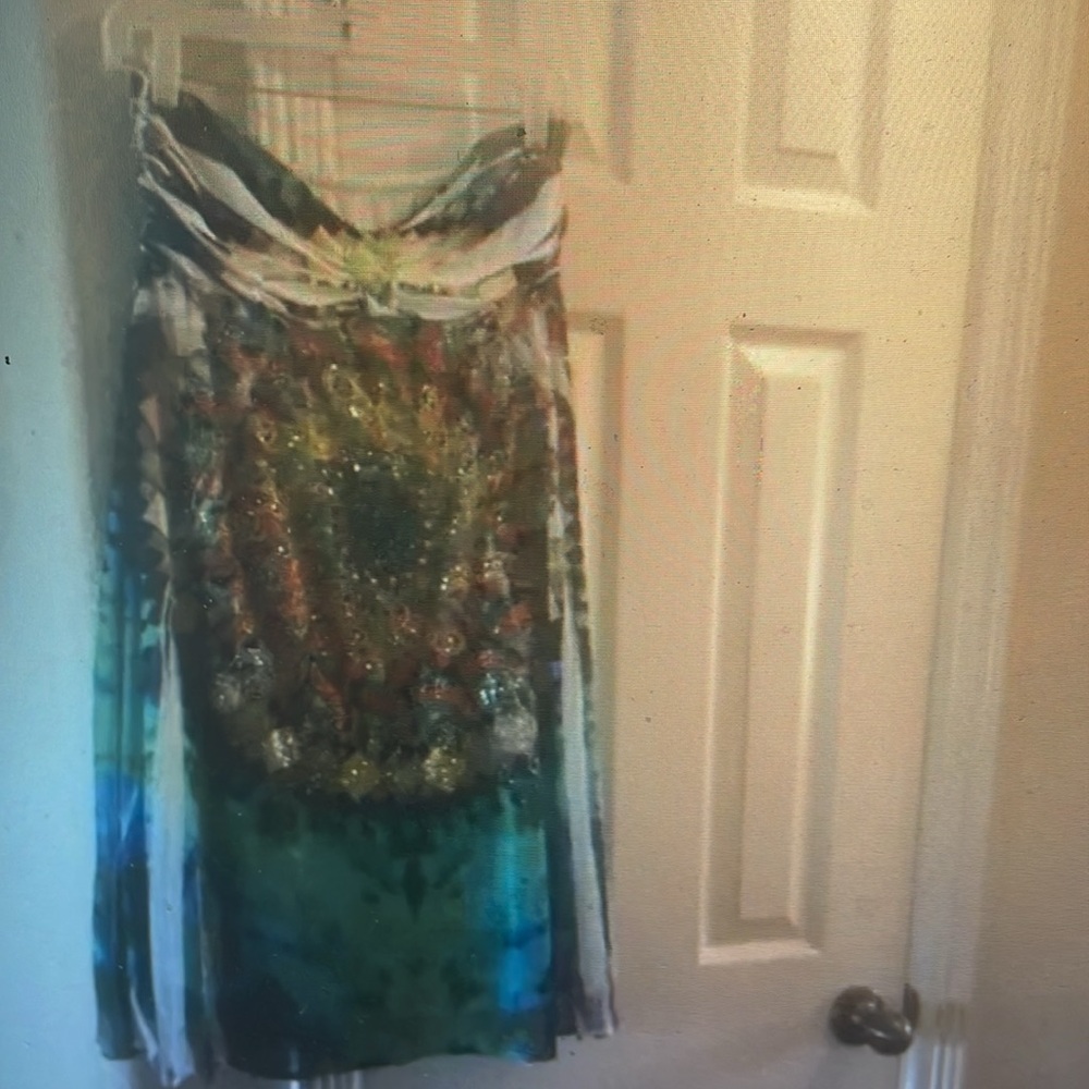 S-twelve strapless dress L